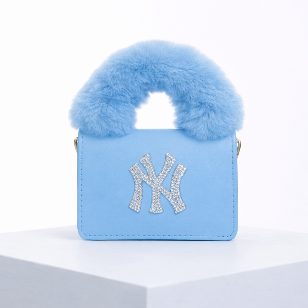 Ny Furry bag - Light blue